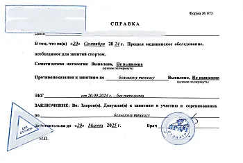 Купить справку по форме 073 в Москве